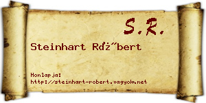 Steinhart Róbert névjegykártya