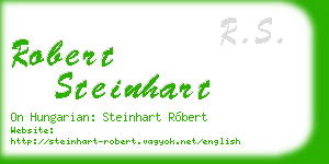 robert steinhart business card